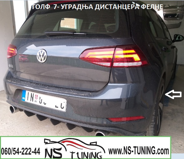 vw golf 7 gti distanceri felne 5x112 20mm ugradnja novi sad tuning